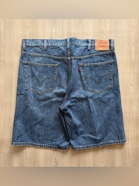 Vtg Y2K 07 Levis 550 Denim Shorts Sz 42 Straight Cotton Jorts Streetwear